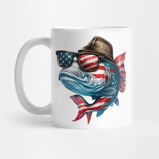 Cool American Bass Fish #1 Mug